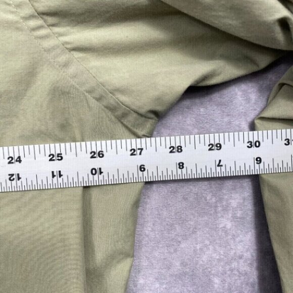 Stacy Adams Dress Shirt Mens 17.5 32/33 Tan Button Up Long Sleeve Casual Preppy - Picture 10 of 11